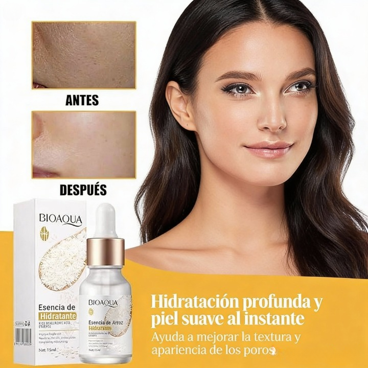 RiceGlow™ – Serum Facial de Arroz con Ácido Hialurónico
